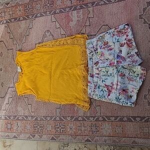 Top and shorts set from Zara
